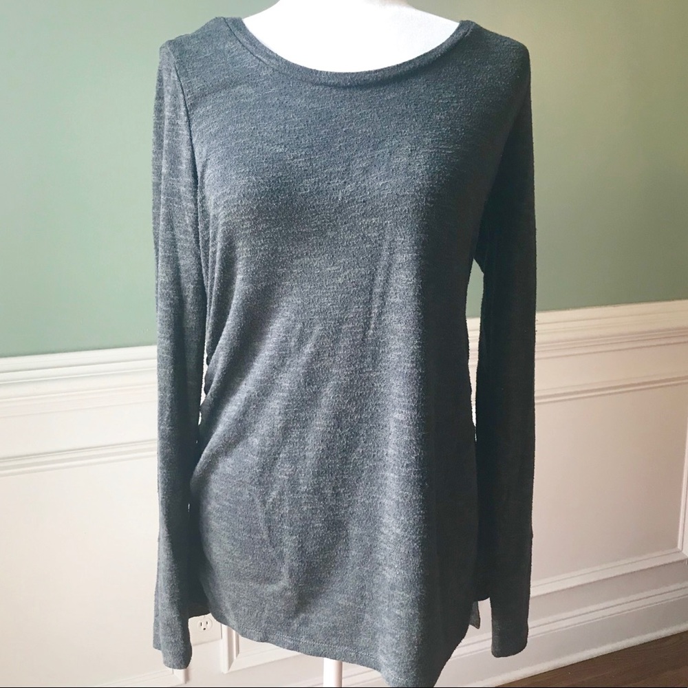 Maternity semi sheer fine knit sweater